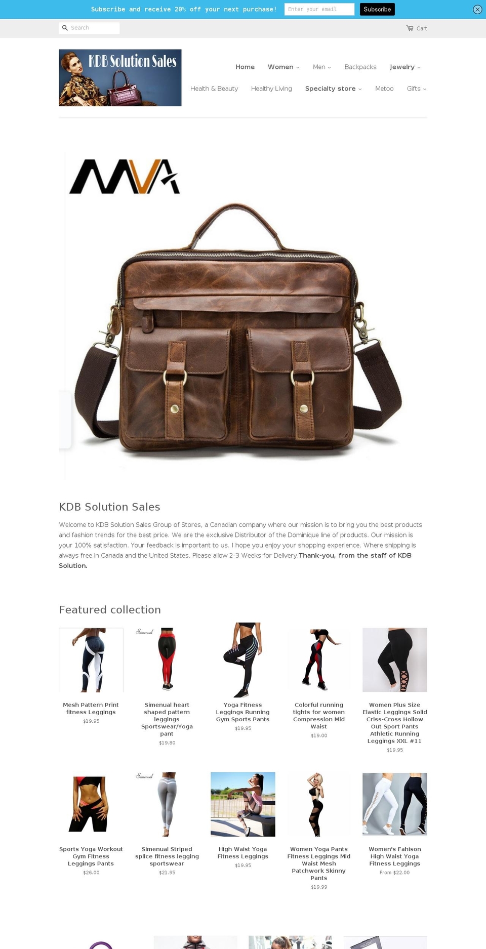 kdbsolutionsales.com — Shopify storefront screenshot