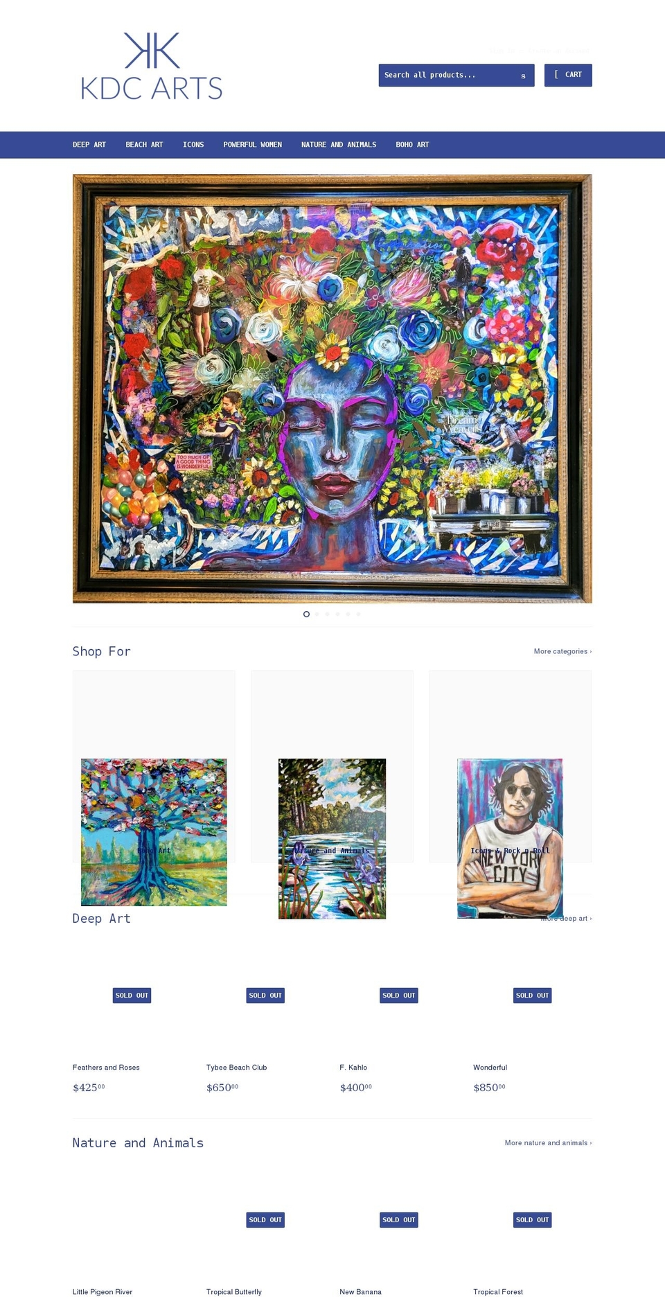 kdcarts.com — Shopify storefront screenshot