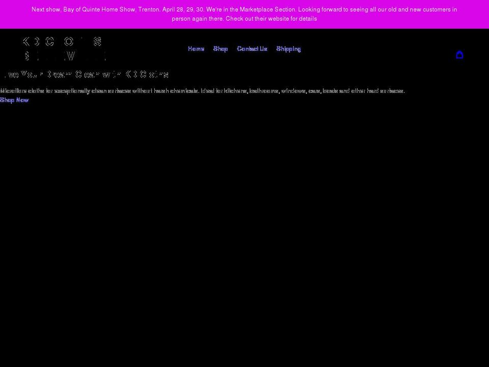 kdclothsbelleville.ca shopify website screenshot