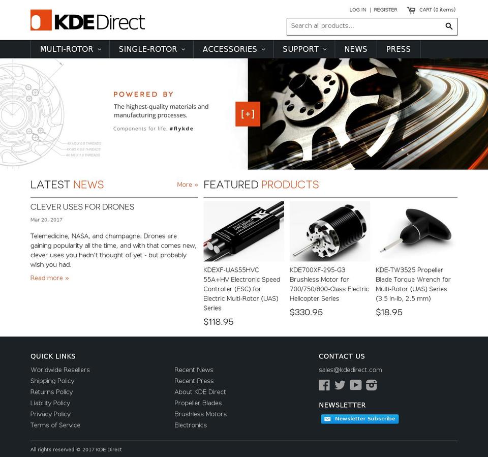 kdedirect.com shopify website screenshot