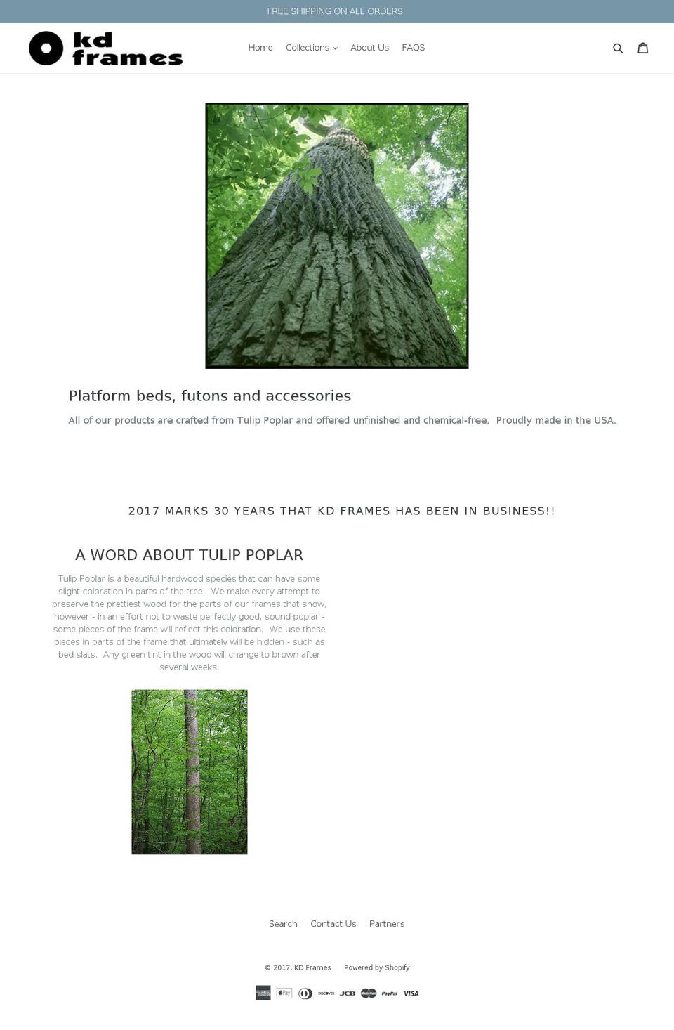 kdframes.com shopify website screenshot