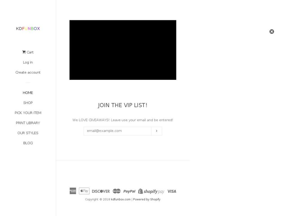 kdfunbox.com — Shopify storefront screenshot