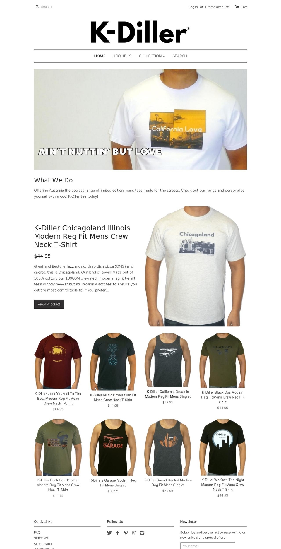 kdiller.com — Shopify storefront screenshot