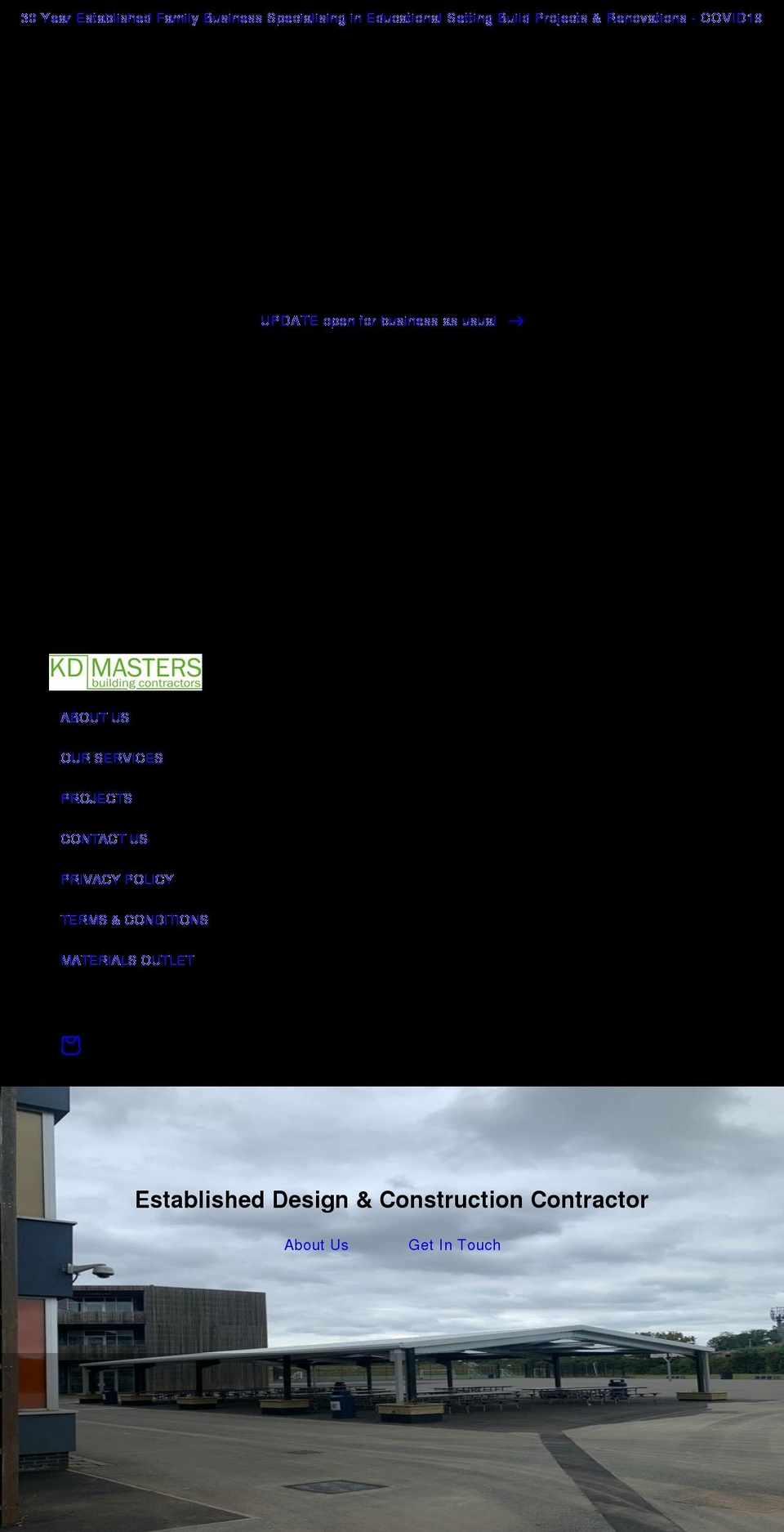 kdmasters.co.uk shopify website screenshot