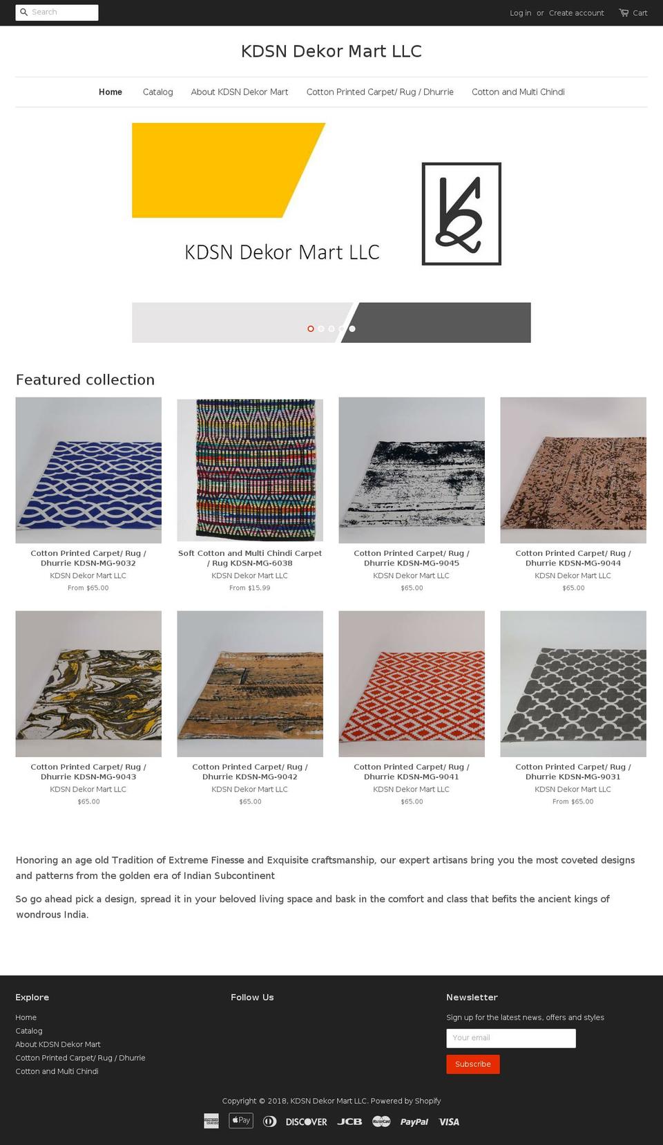 kdsndekormart.com shopify website screenshot