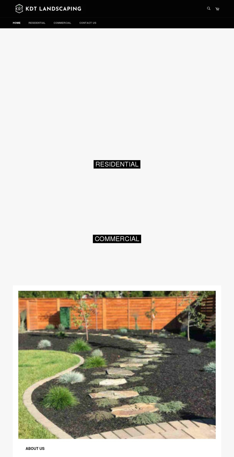 kdtlandscaping.ca shopify website screenshot