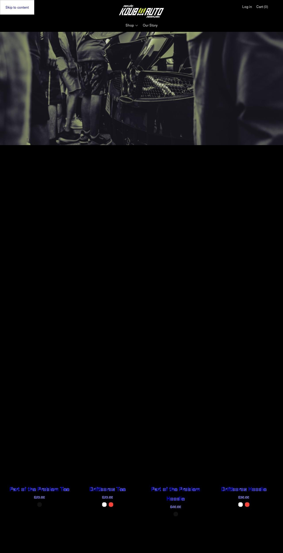 kdubauto.com shopify website screenshot