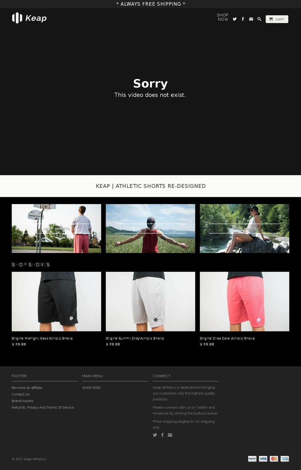 keapathletics.com shopify website screenshot
