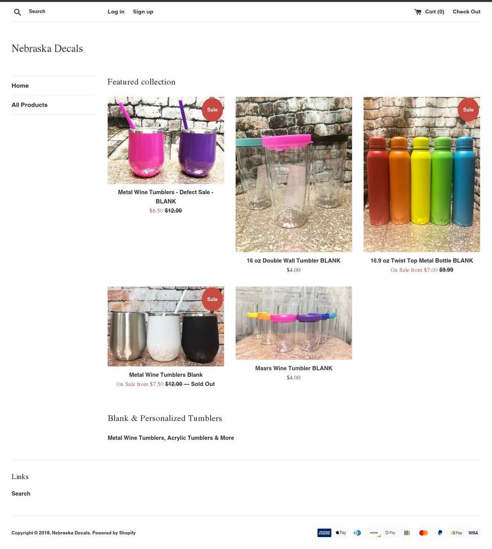 kearneydecals.com — Shopify storefront screenshot