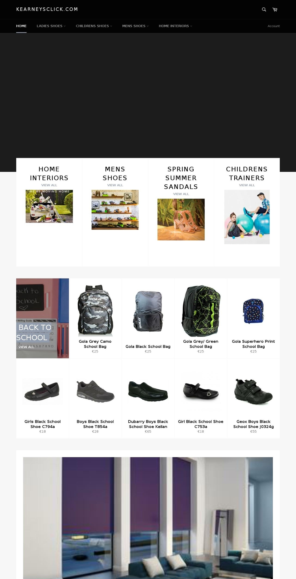 kearneysclick.com shopify website screenshot