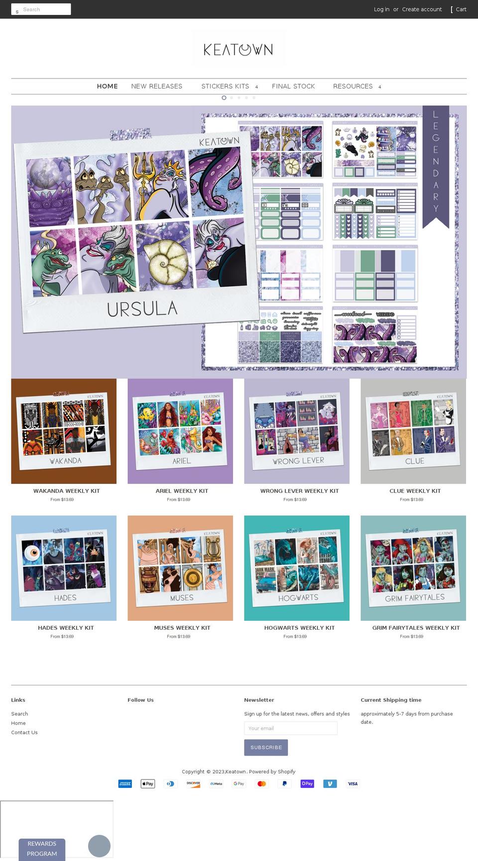 keatown.com shopify website screenshot