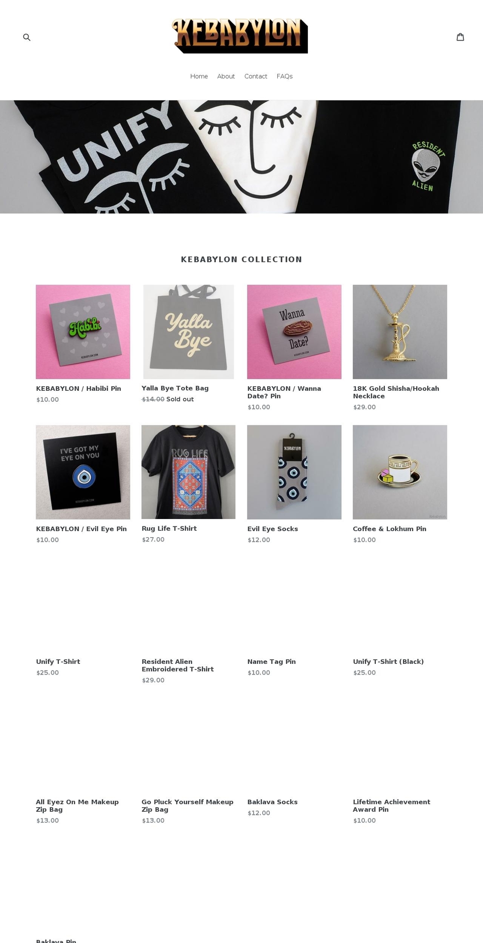 kebabylon.com — Shopify storefront screenshot