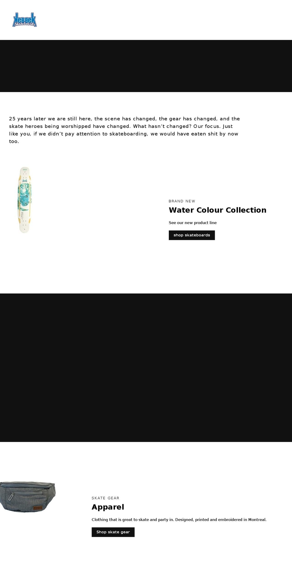 kebbekskateboards.com shopify website screenshot
