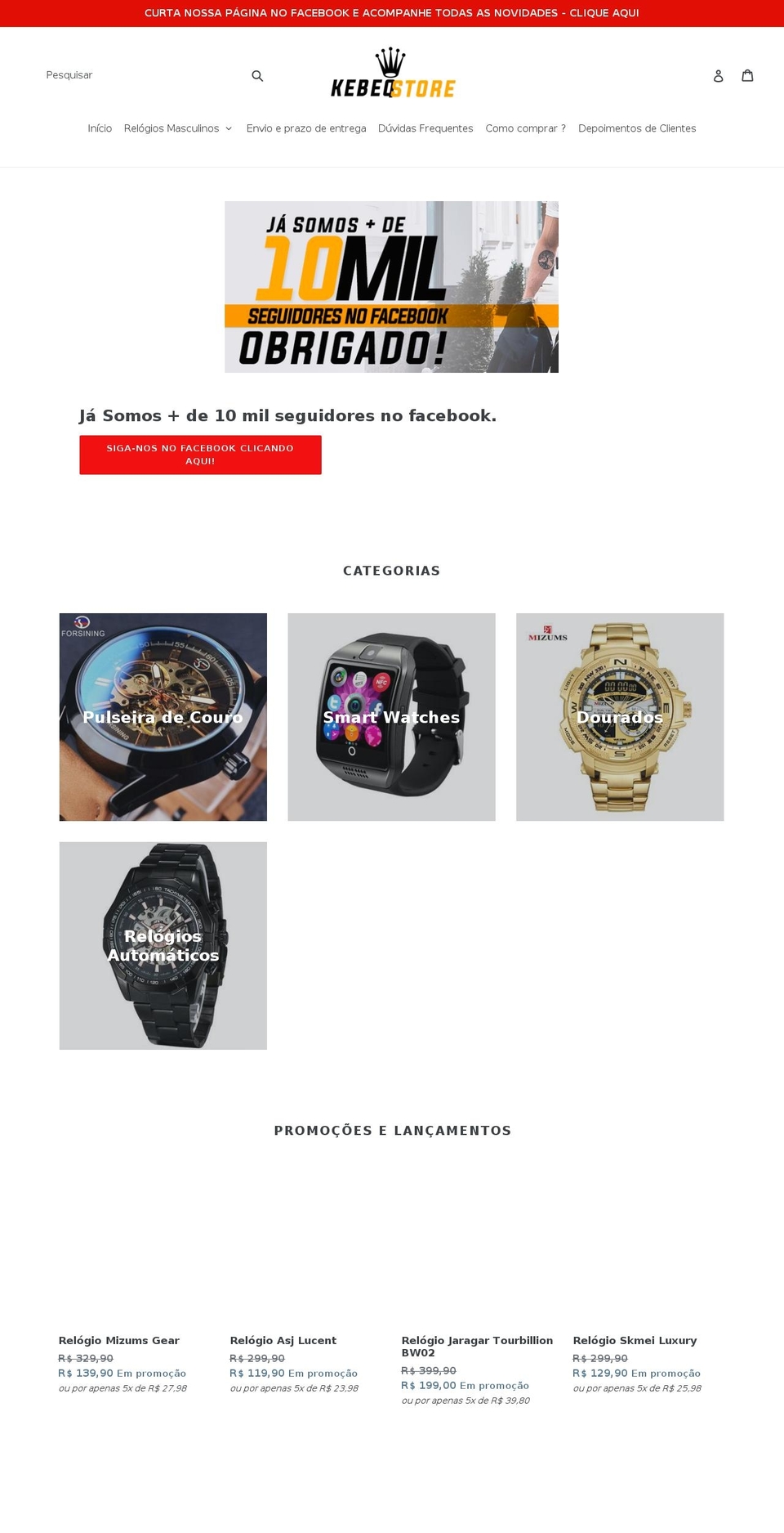 kebeqstore.com — Shopify storefront screenshot