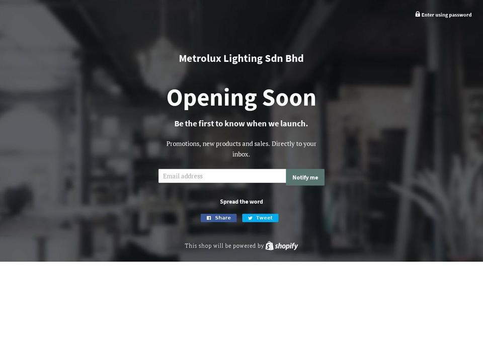 kedailampu.com shopify website screenshot