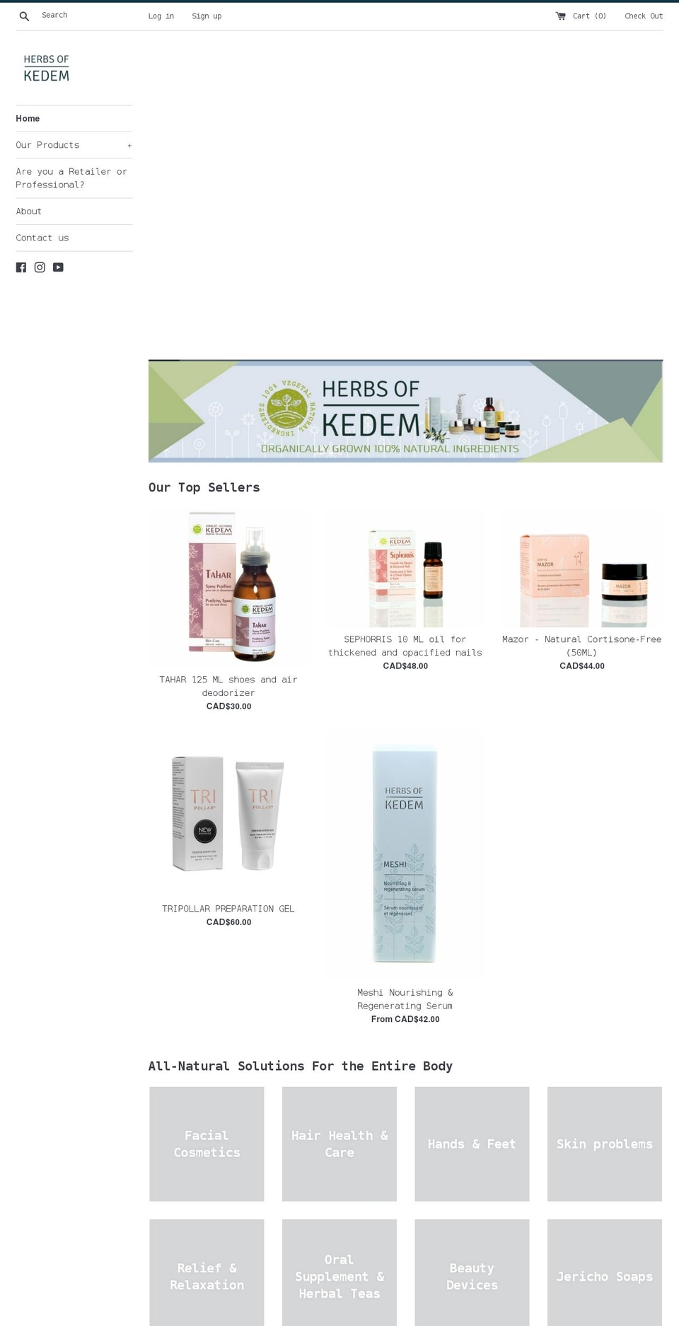 kedem.ca shopify website screenshot
