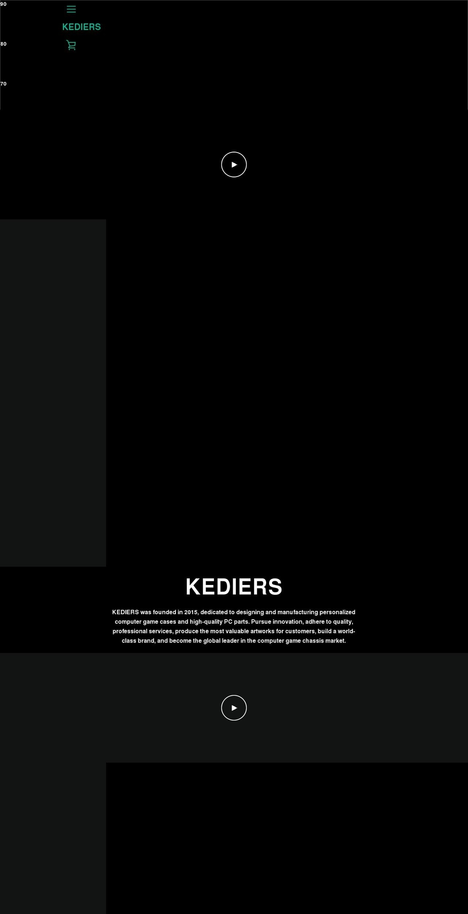 kediers.com shopify website screenshot