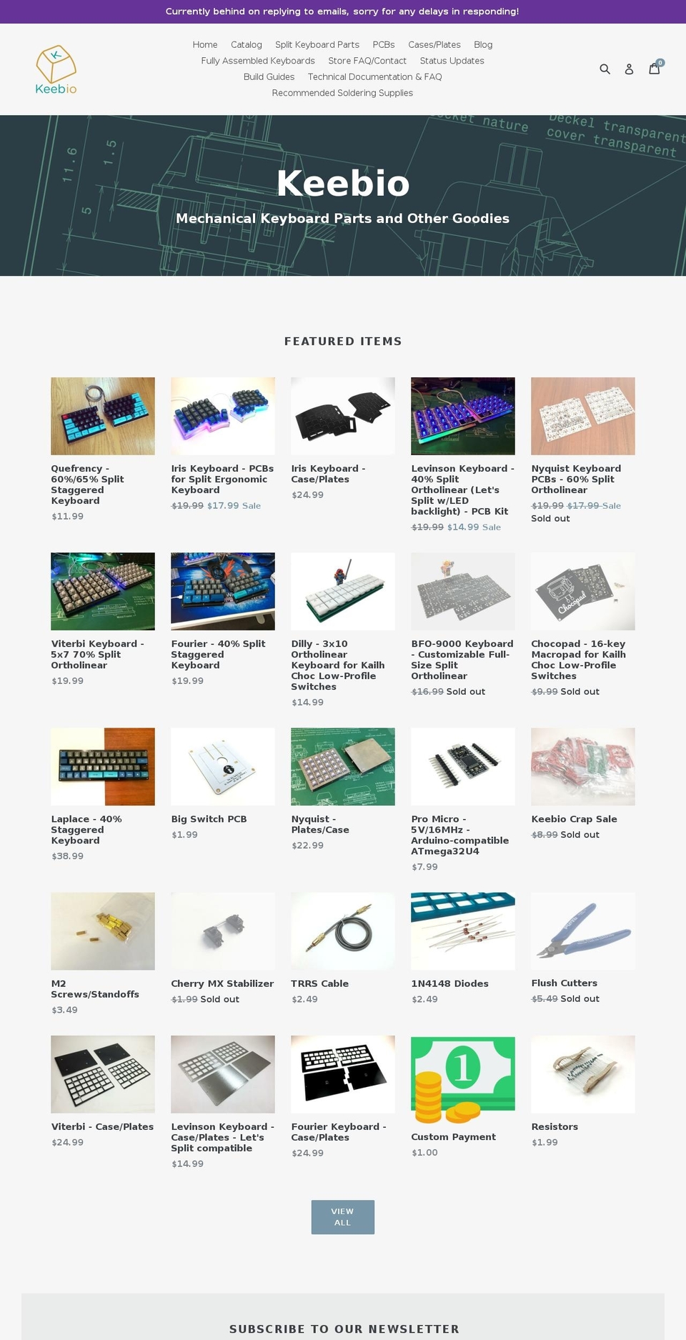 keebio.com — Shopify storefront screenshot
