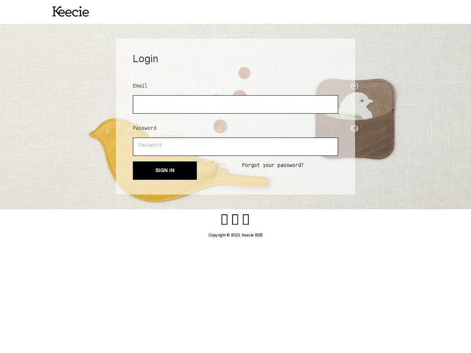 keecie-b2b.com shopify website screenshot