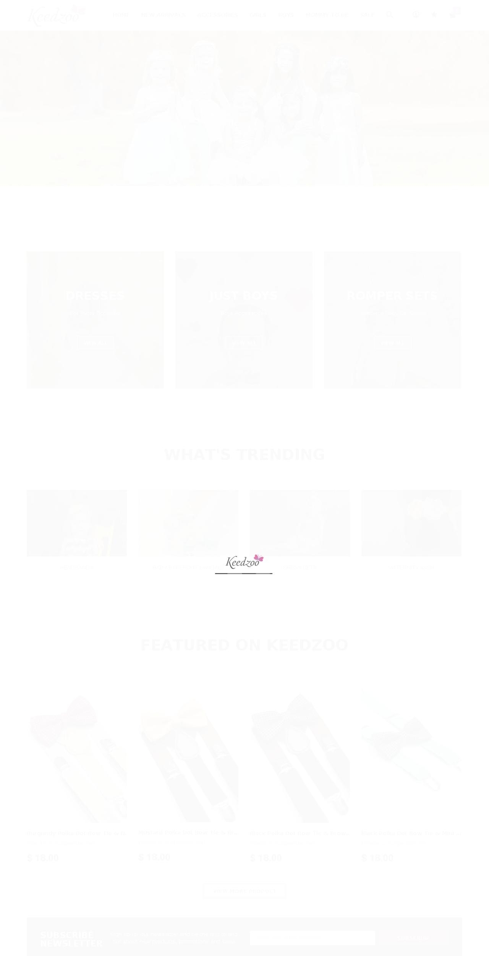 keedzoo.com shopify website screenshot