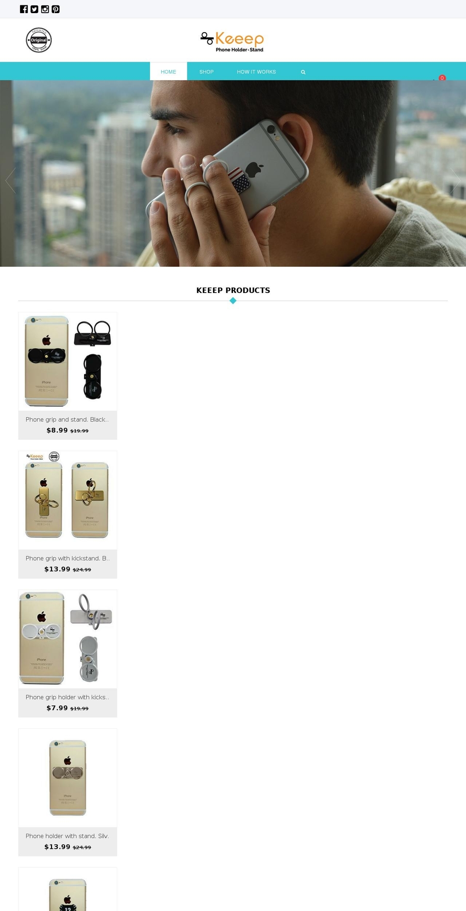 keeepintouch.com shopify website screenshot