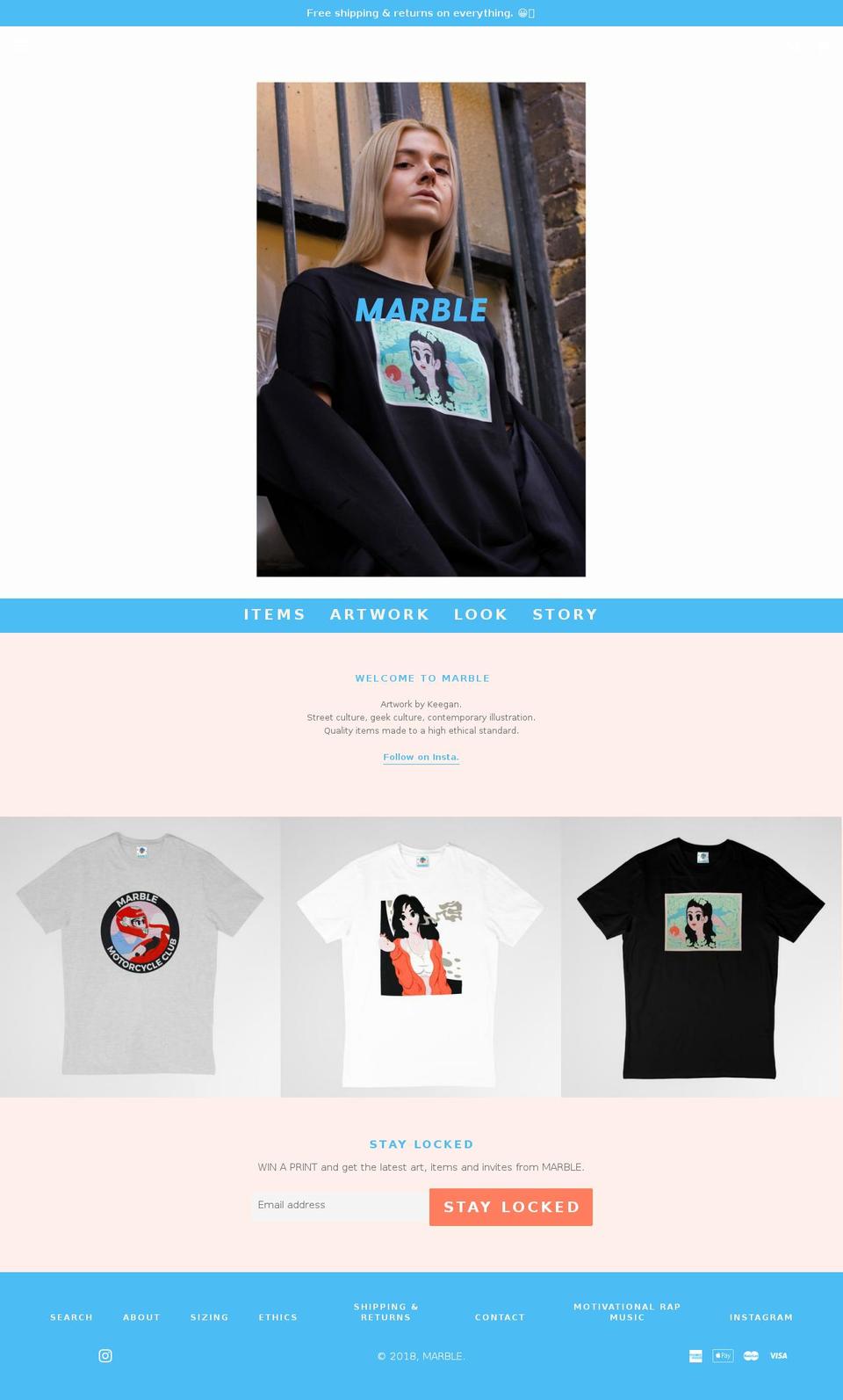 keeganwebb.com shopify website screenshot