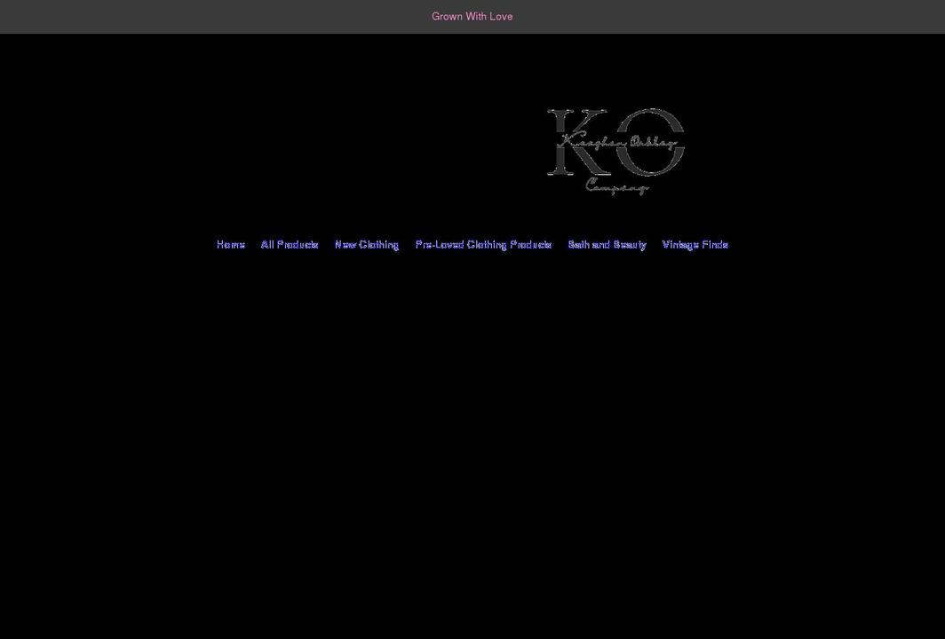 keeghanoakley.com shopify website screenshot