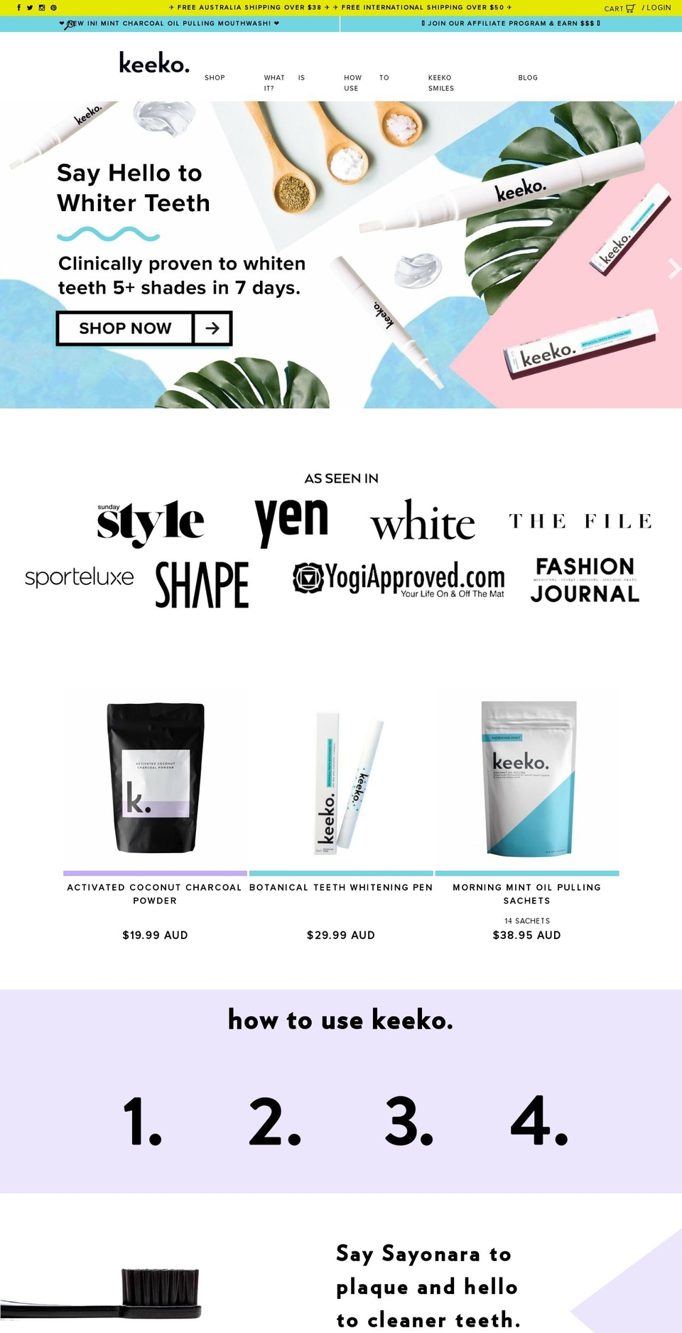 keeko-oil.com — Shopify storefront screenshot