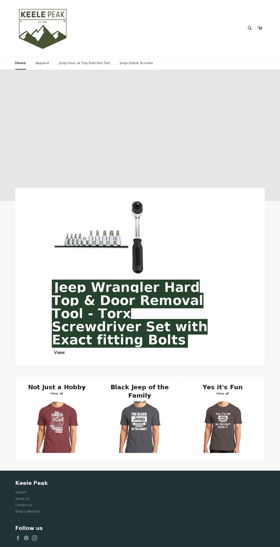 keelepeak.com shopify website screenshot
