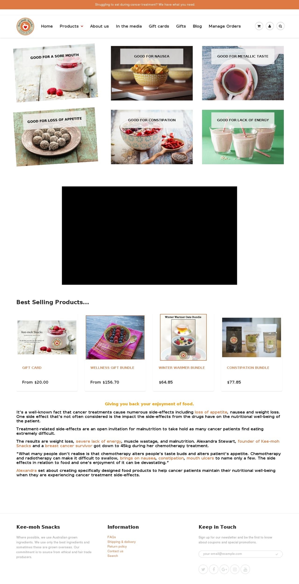 keemohsnacks.com — Shopify storefront screenshot