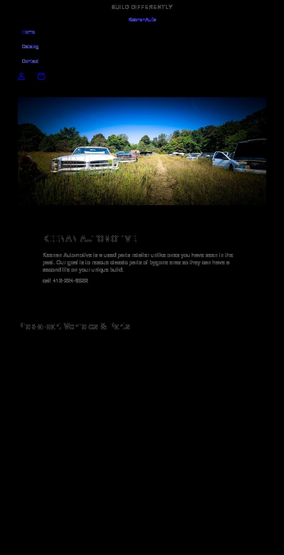 keenanautomotive.com shopify website screenshot