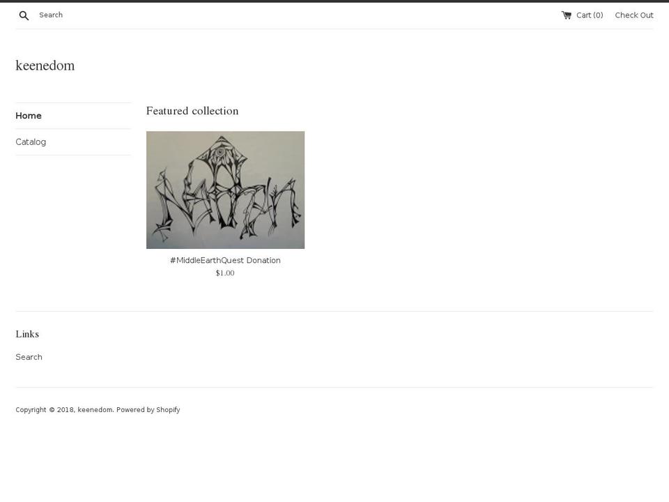 keenedom.com — Shopify storefront screenshot