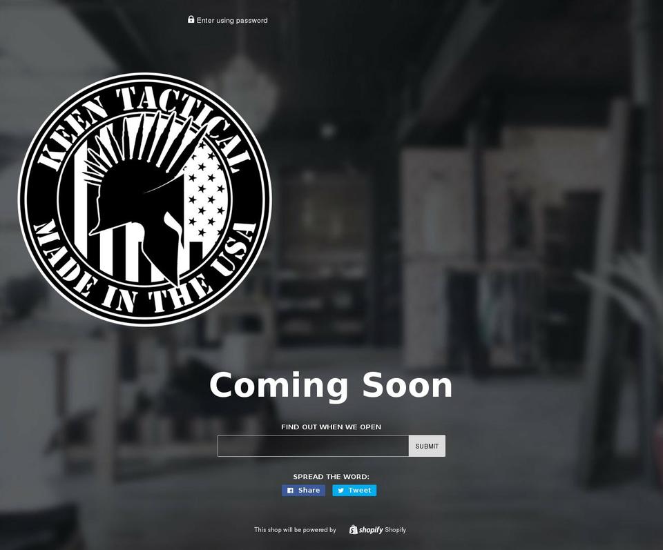 keentactical.com — Shopify storefront screenshot