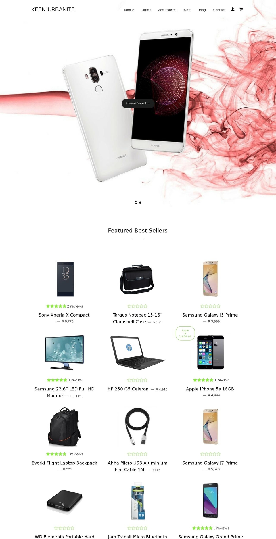 keenurbanites.com shopify website screenshot