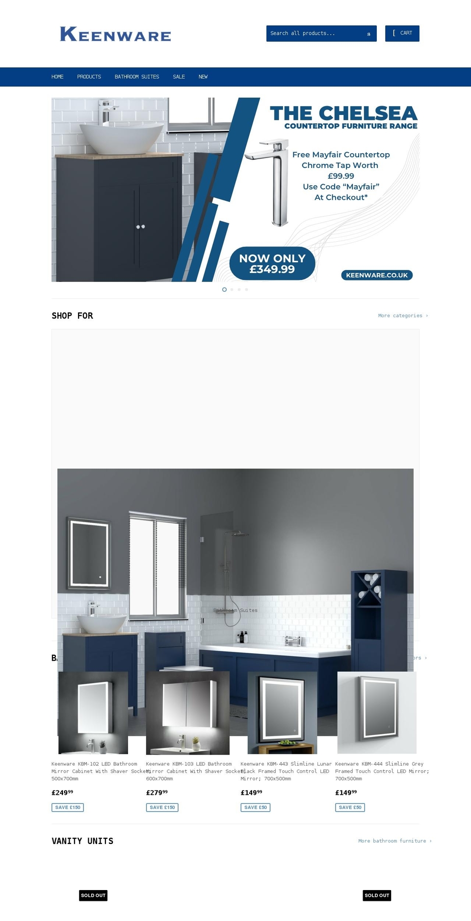 keenware.co.uk shopify website screenshot