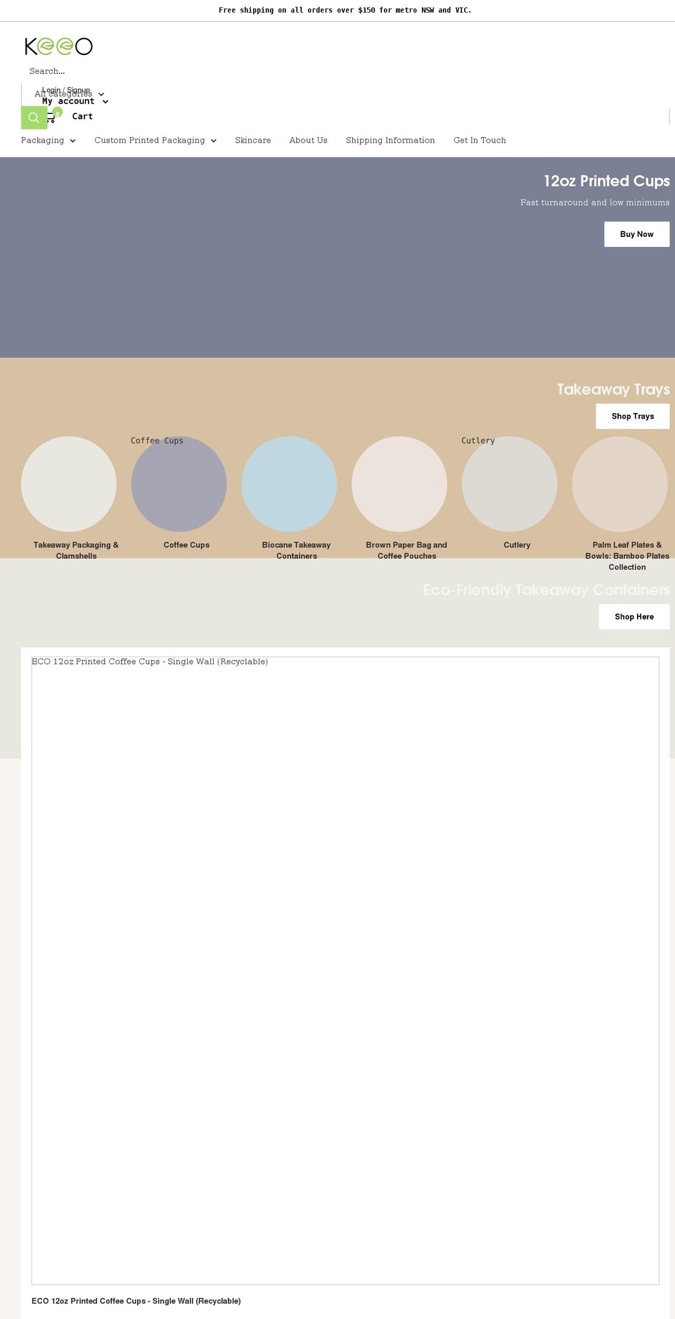 keeo.com.au shopify website screenshot