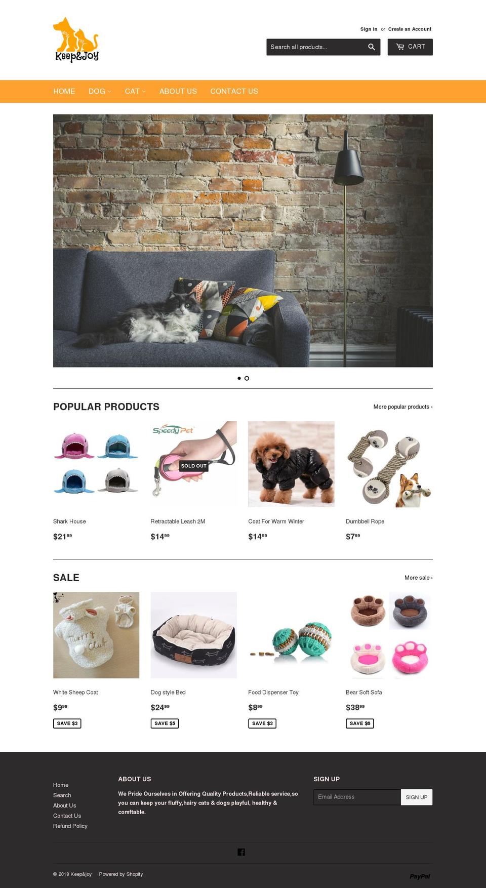 keep-joy.com — Shopify storefront screenshot
