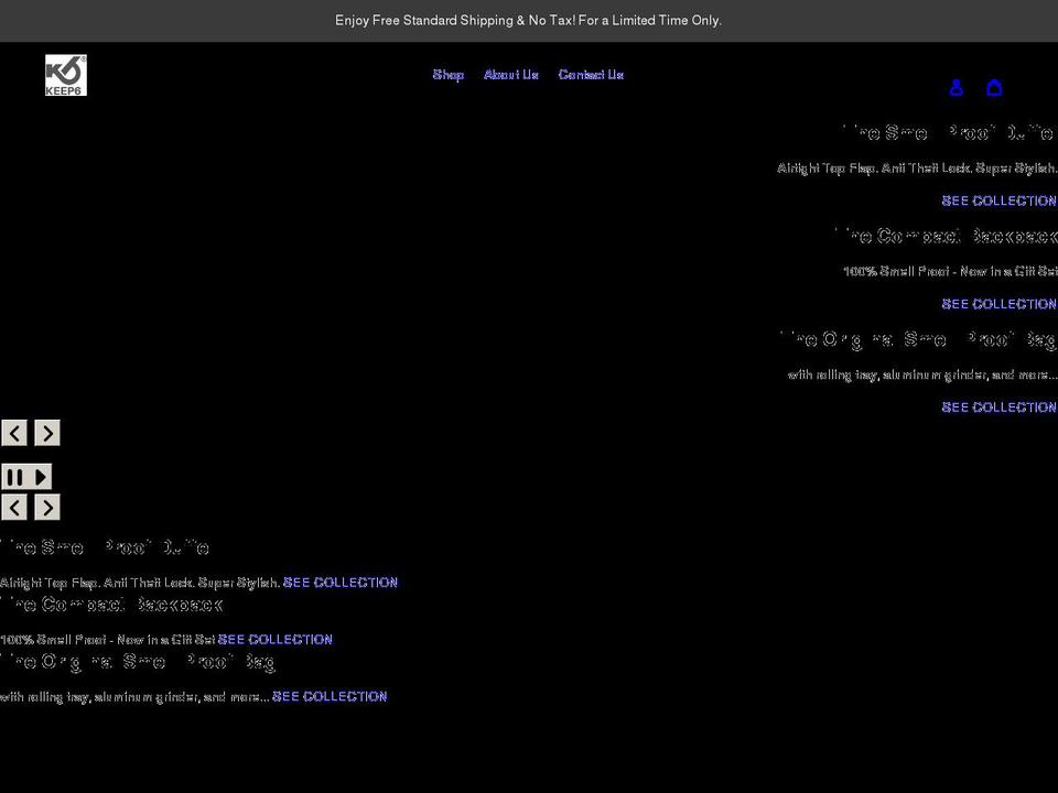 keep6store.com shopify website screenshot
