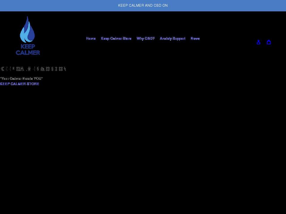 keepcalmernow.com shopify website screenshot