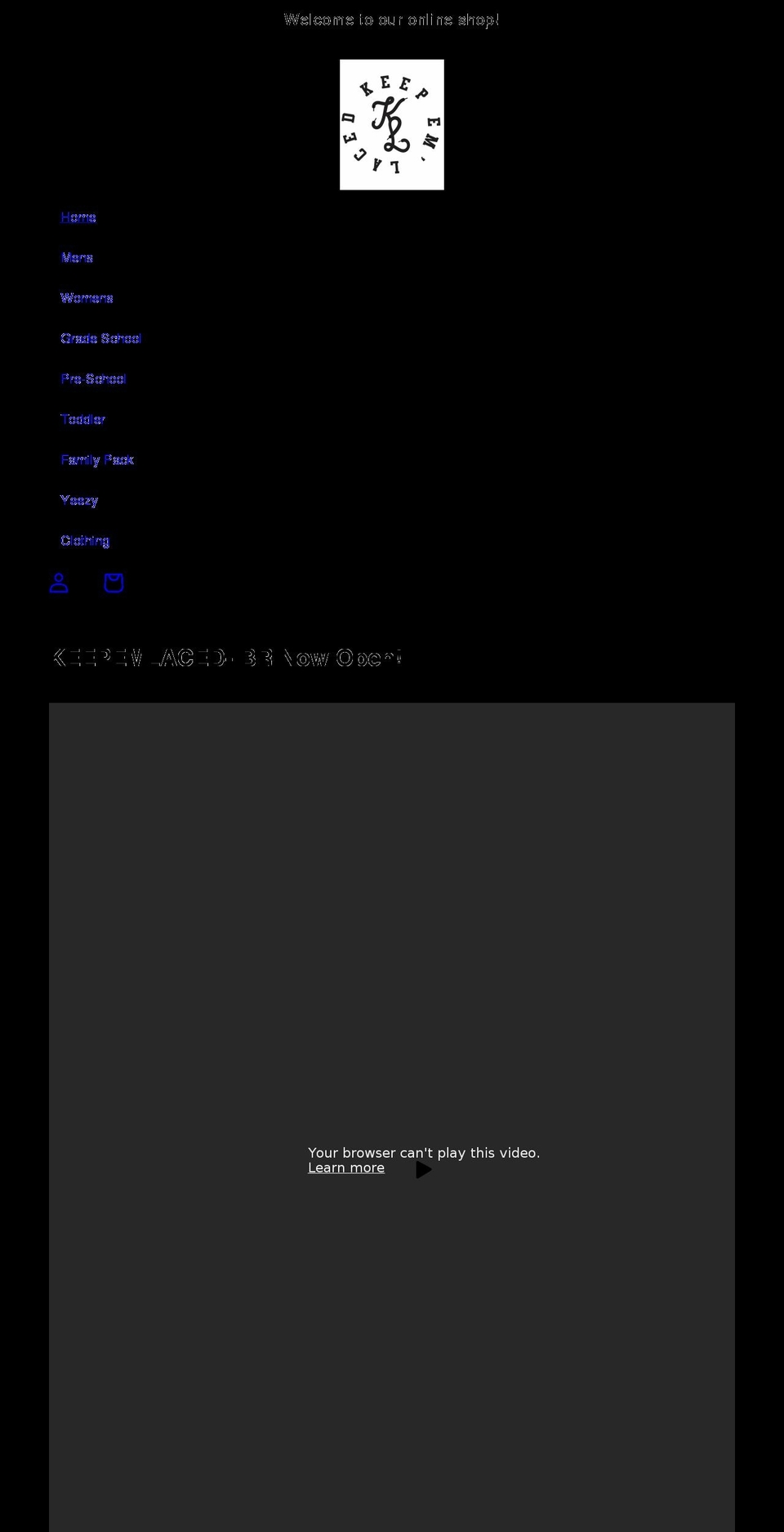 keepemlaced.com shopify website screenshot