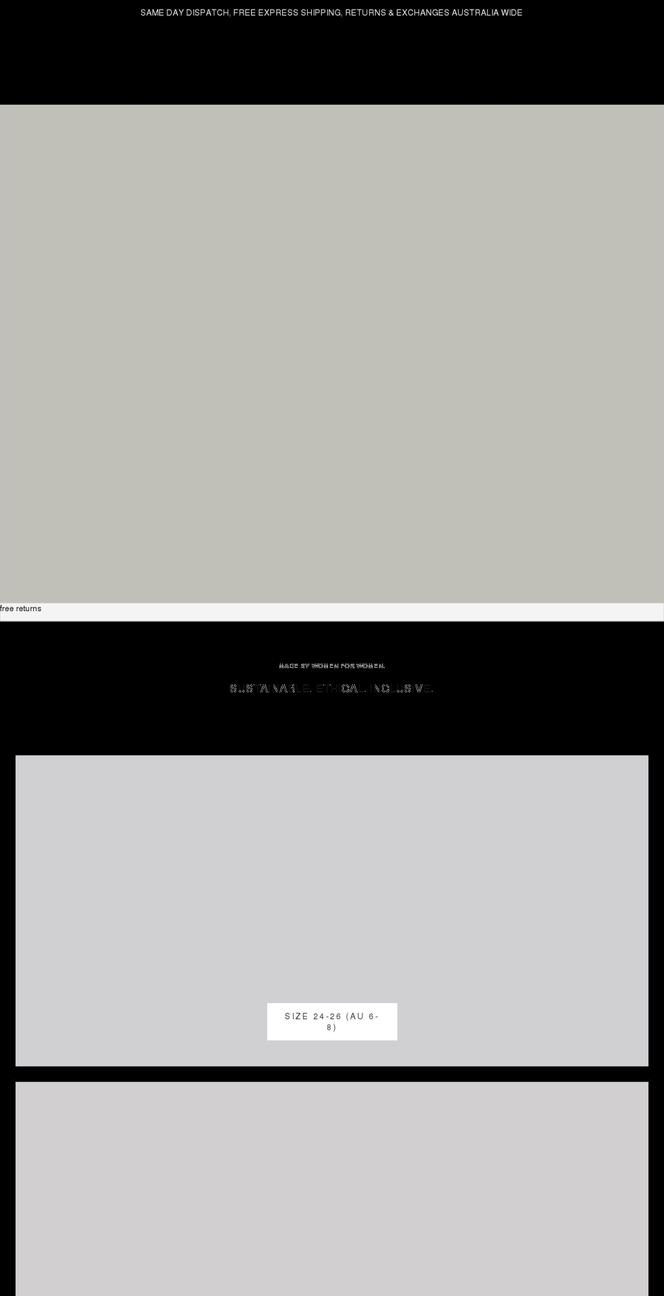 keeperdenim.com.au shopify website screenshot