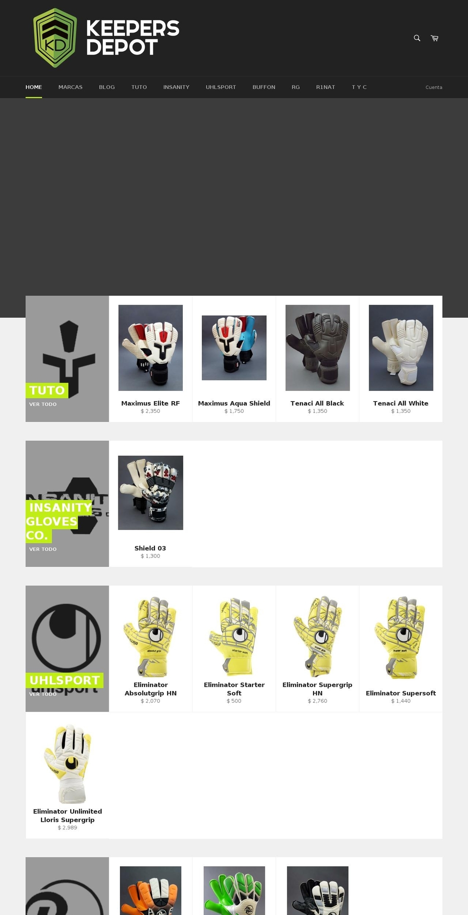 keepersdepot.com shopify website screenshot
