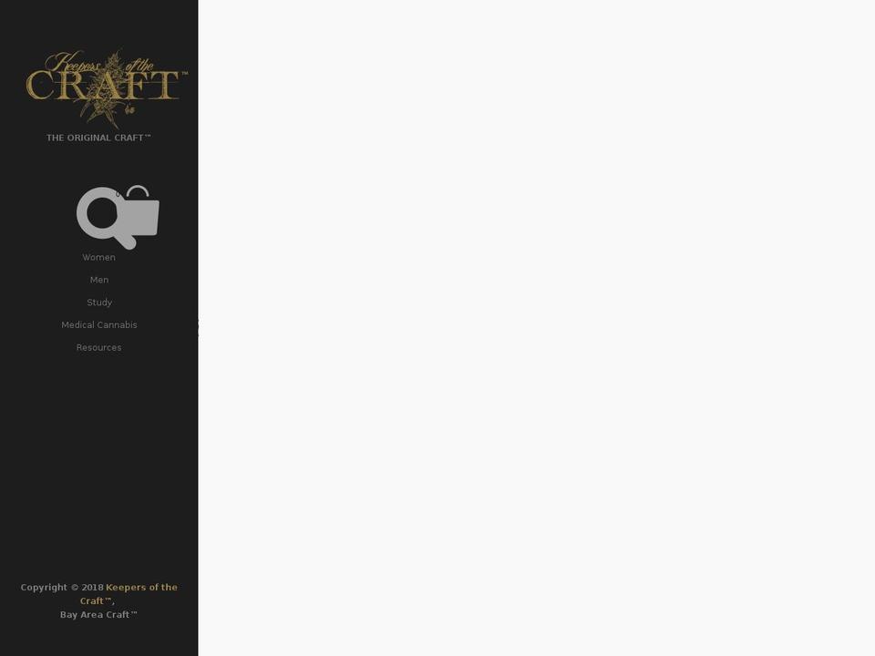 keepersofthecraft.org shopify website screenshot