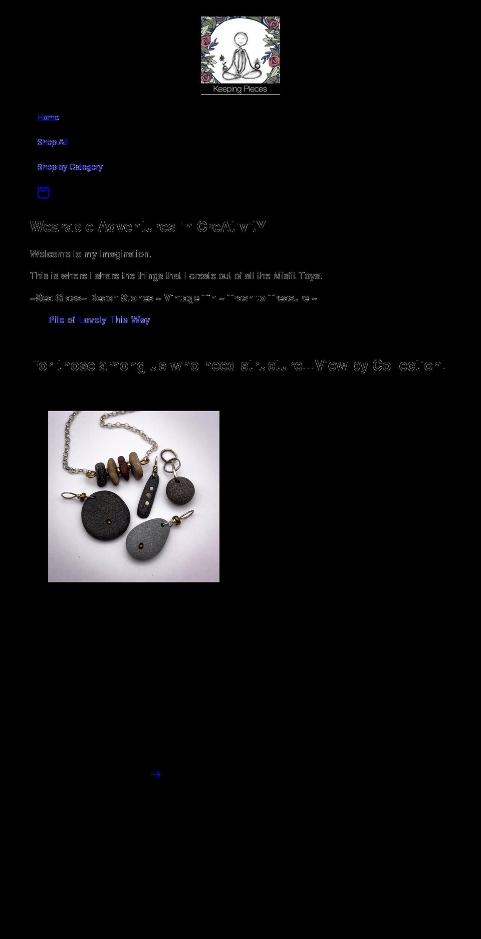 keepingpieces.com shopify website screenshot