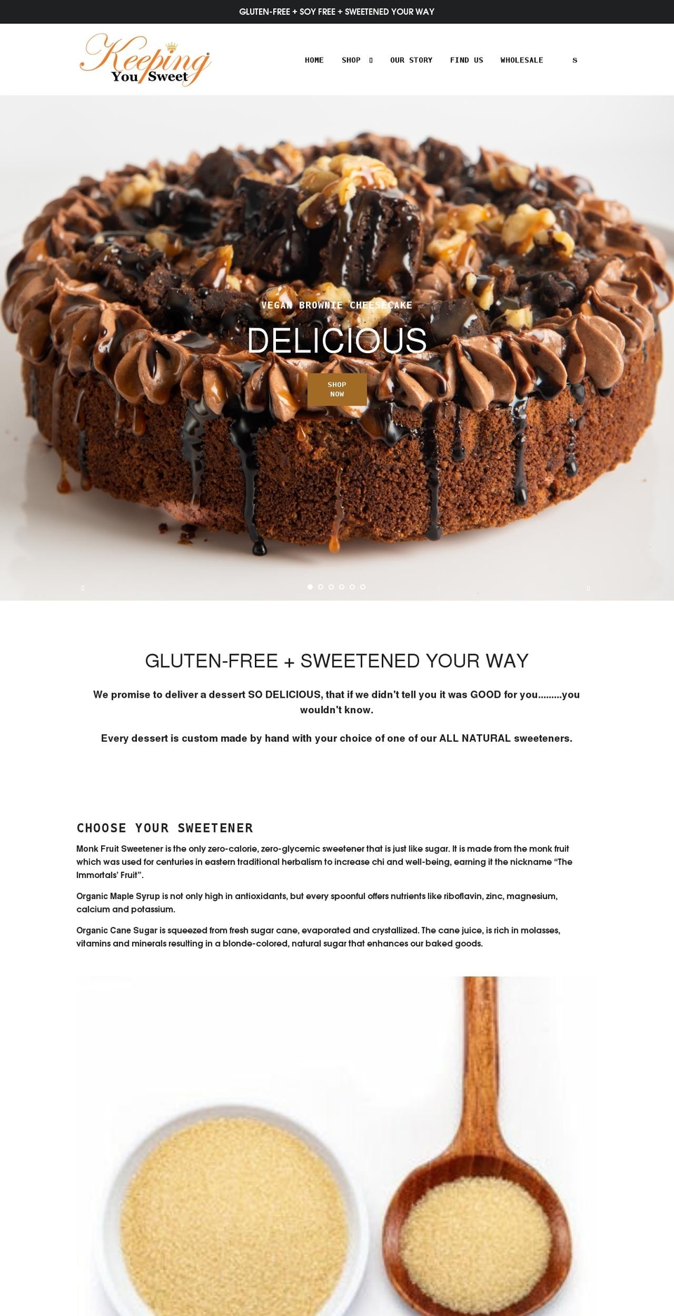 keepingyousweet.com shopify website screenshot