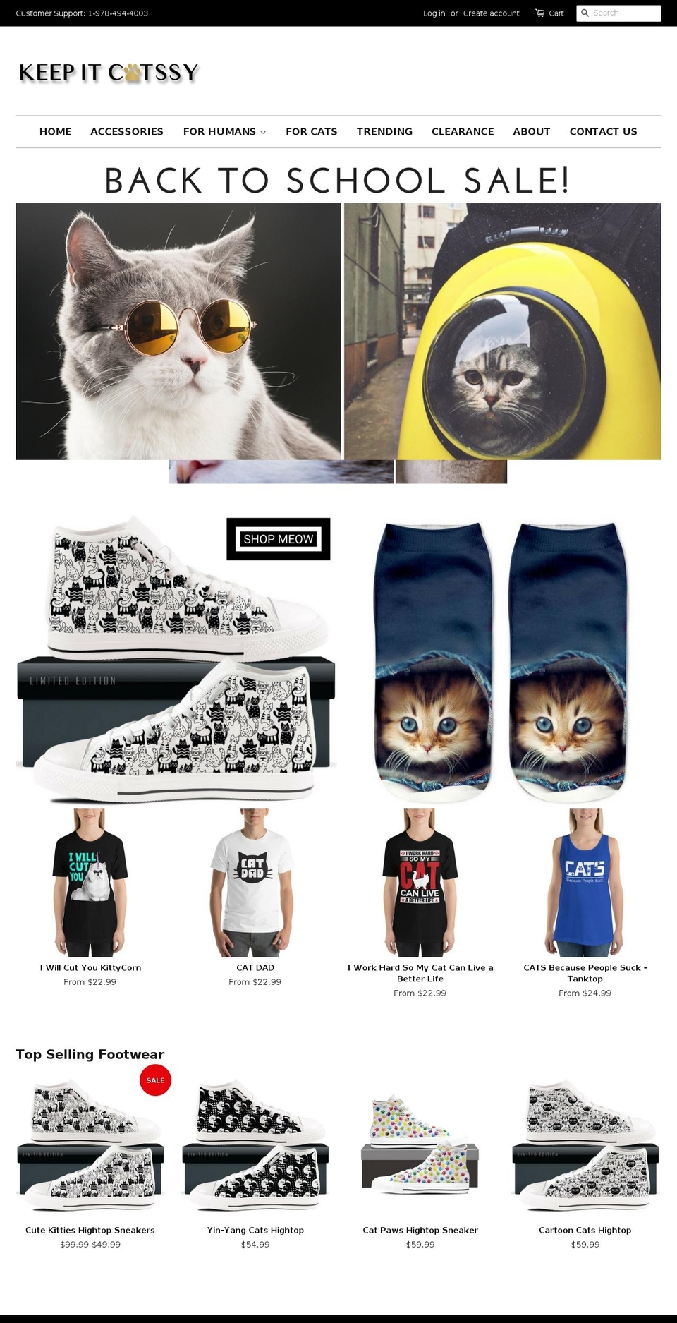 keepitcatssy.com — Shopify storefront screenshot