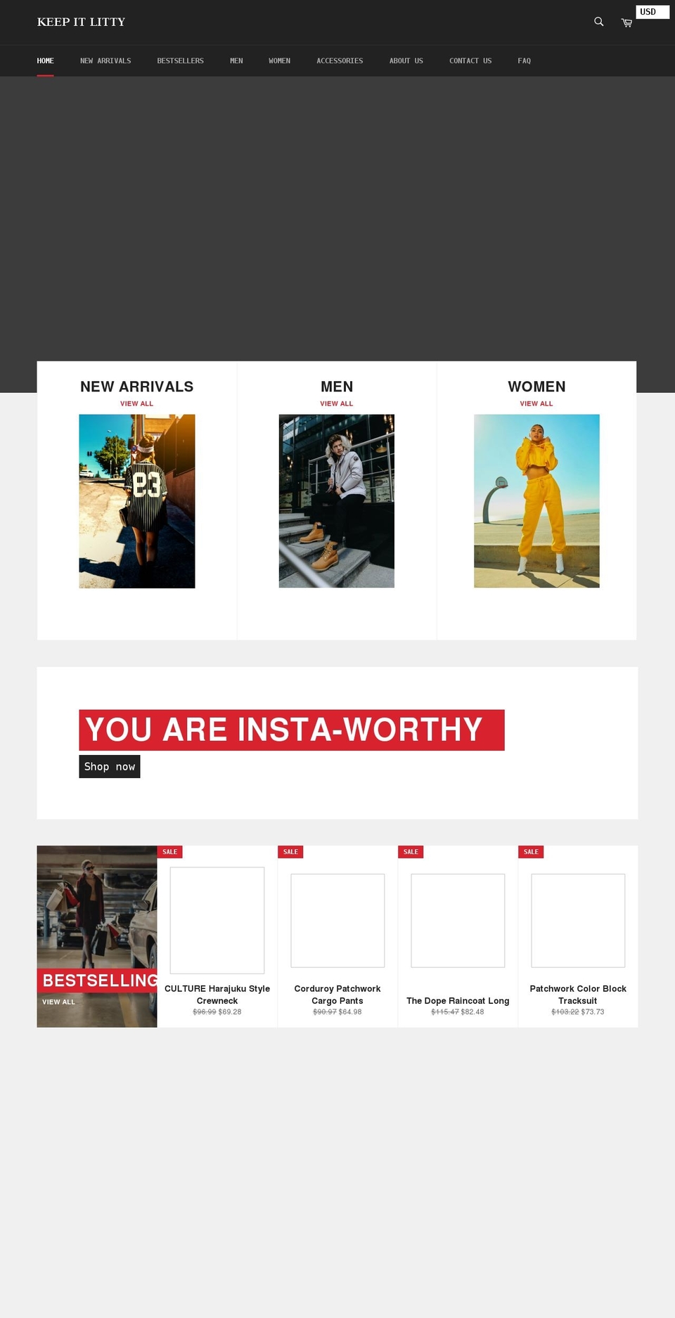 keepitlitty.com — Shopify storefront screenshot