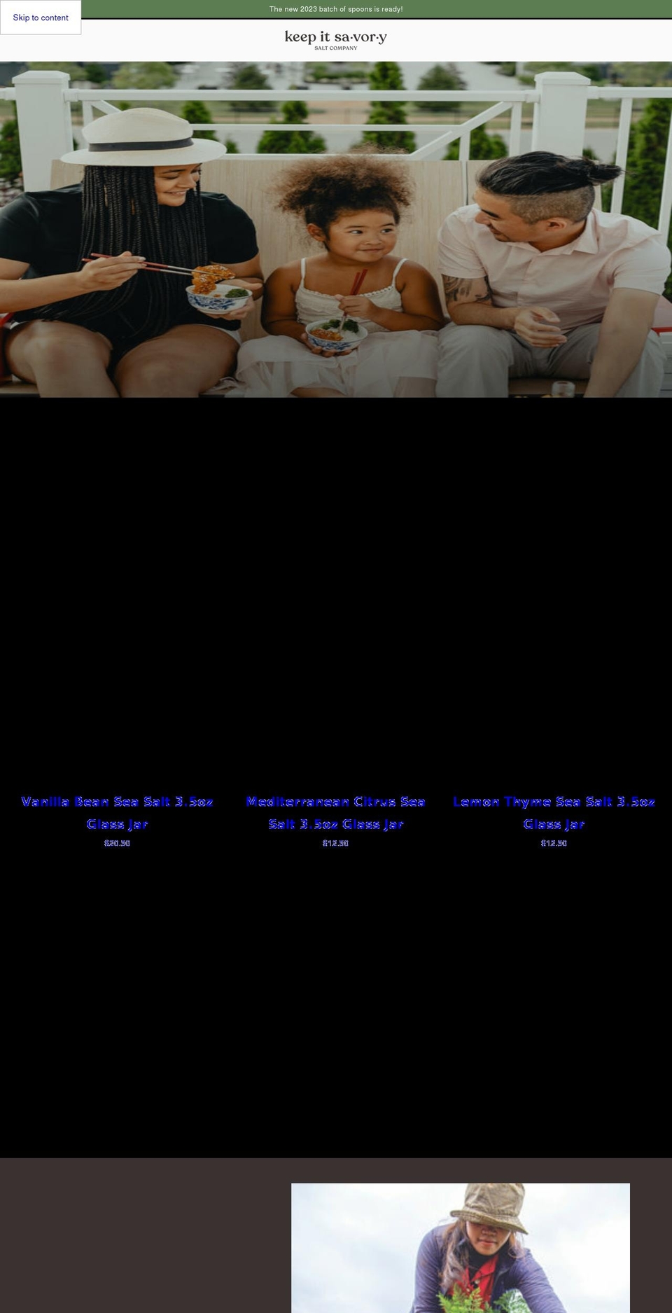 keepitsavory.com shopify website screenshot