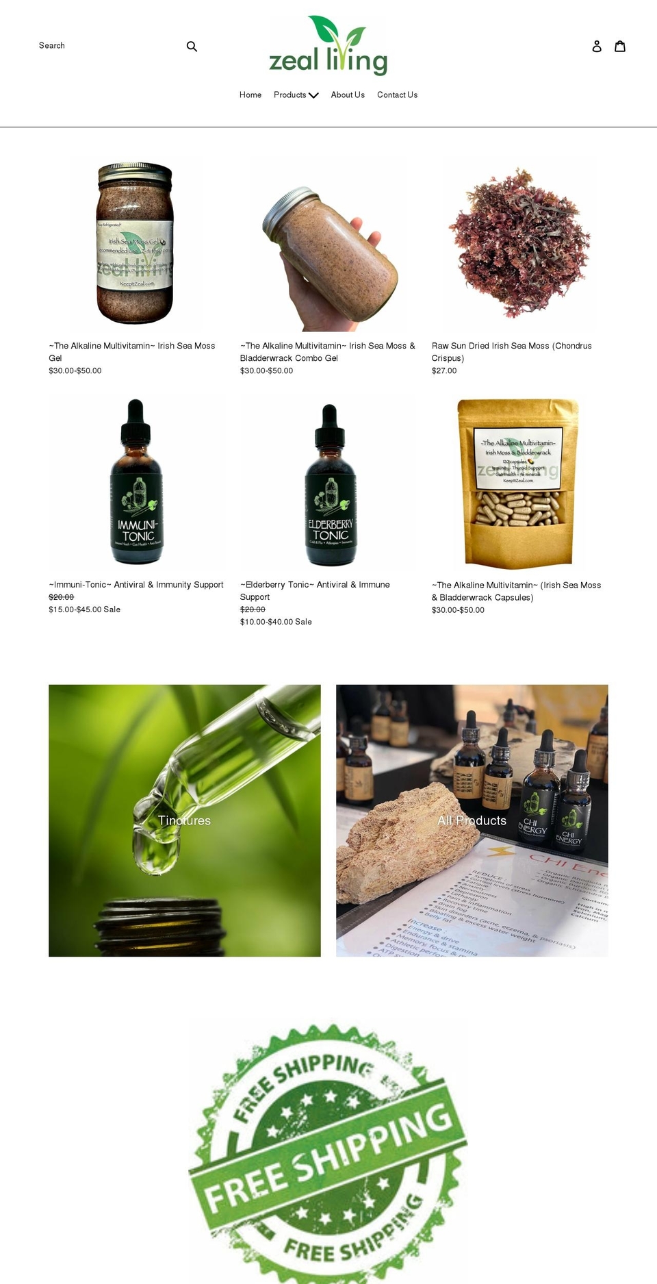 keepitzeal.com shopify website screenshot