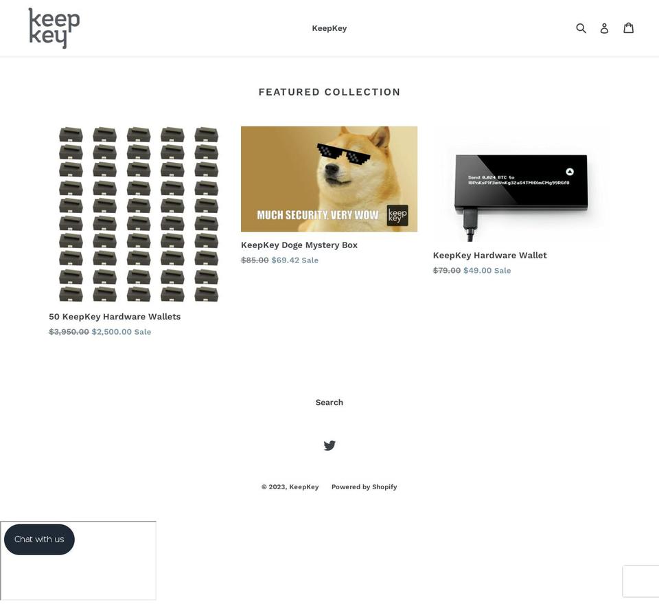 keepkey.myshopify.com shopify website screenshot